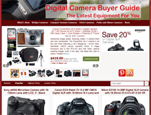 Tablet Screenshot of digitalcamerabuyerguide.com